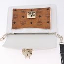 MCM Vicetos Shoulder Bag Leather Brown Gold Tone Auth ka5518A-10