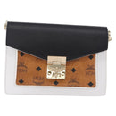 MCM Vicetos Shoulder Bag Leather Brown Gold Tone Auth ka5518A-13