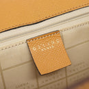 CELINE Hand Bag Leather Brown Gold Tone Auth ka5521A-18