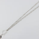 Christian Dior Necklace Metal Silver Auth ka5524-10