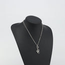 Christian Dior Necklace Metal Silver Auth ka5524-13
