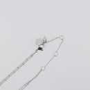 Christian Dior Necklace Metal Silver Auth ka5524-6