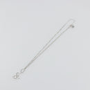 Christian Dior Necklace Metal Silver Auth ka5524-8