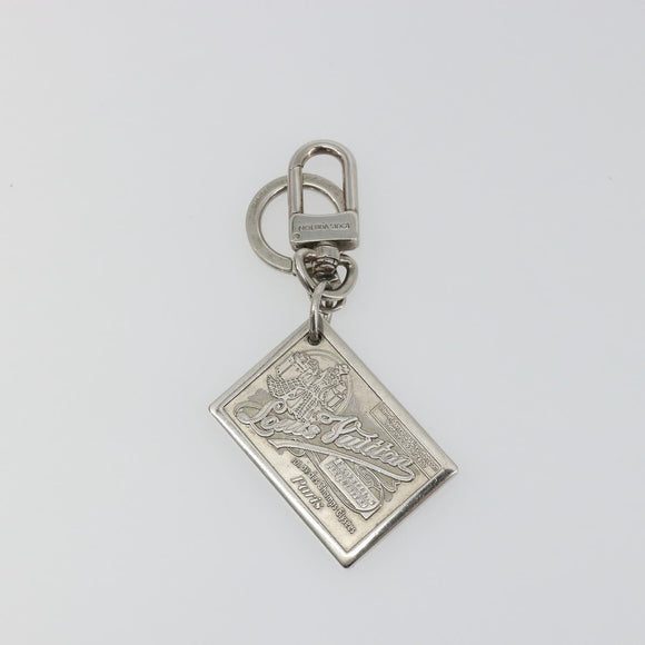 LOUIS VUITTON Porte Cles Jean Key Holder Metal Silver M65374 LV Auth ka5525