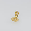 CELINE Earring Metal Gold Tone Auth ka5526-4