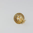 CELINE Earring Metal Gold Tone Auth ka5526-6