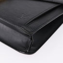 LOUIS VUITTON Epi Sellier Dragonne Clutch Bag Black M52612 LV Auth ka5527-15