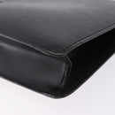 LOUIS VUITTON Epi Sellier Dragonne Clutch Bag Black M52612 LV Auth ka5527-16