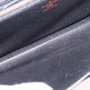 LOUIS VUITTON Epi Sellier Dragonne Clutch Bag Black M52612 LV Auth ka5527-11