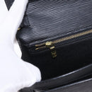 LOUIS VUITTON Epi Sellier Dragonne Clutch Bag Black M52612 LV Auth ka5527-22