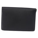 LOUIS VUITTON Epi Sellier Dragonne Clutch Bag Black M52612 LV Auth ka5527-2