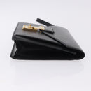 LOUIS VUITTON Epi Sellier Dragonne Clutch Bag Black M52612 LV Auth ka5527-3