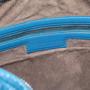 BOTTEGA VENETA INTRECCIATO Shoulder Bag Leather Blue Silver 115654 Auth ka5528SAV-18