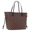 LOUIS VUITTON Damier Ebene Neverfull MM Tote Bag N51105 LV Auth ka5529V-1