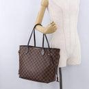 LOUIS VUITTON Damier Ebene Neverfull MM Tote Bag N51105 LV Auth ka5529V-21