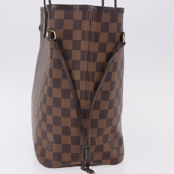 LOUIS VUITTON Damier Ebene Neverfull MM Tote Bag N51105 LV Auth ka5529V