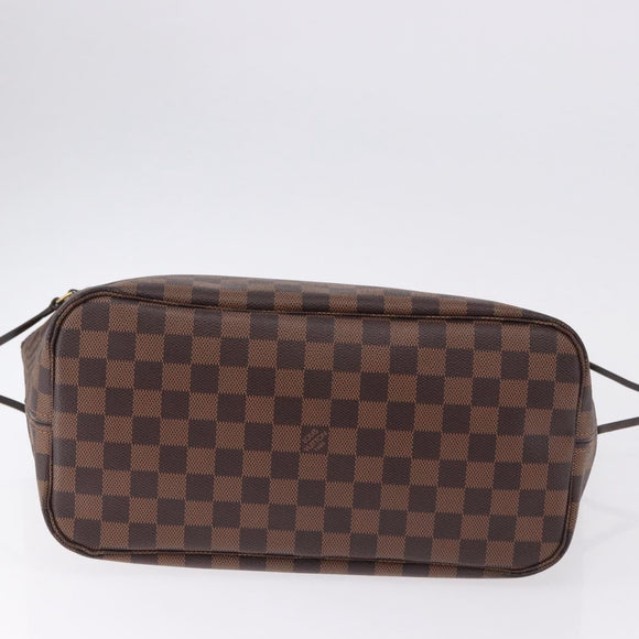 LOUIS VUITTON Damier Ebene Neverfull MM Tote Bag N51105 LV Auth ka5529V