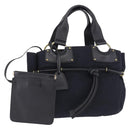 GUCCI Hand Bag Canvas Black Gold Tone 95168 Auth ka5531-1