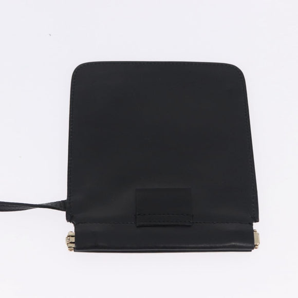 GUCCI Hand Bag Canvas Black Gold Tone 95168 Auth ka5531