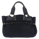 GUCCI Hand Bag Canvas Black Gold Tone 95168 Auth ka5531-2