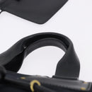 GUCCI Hand Bag Canvas Black Gold Tone 95168 Auth ka5531-8