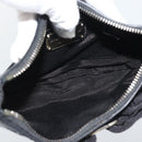 Salvatore Ferragamo Vala Shoulder Bag Patent Black Silver Auth ka5532A-11