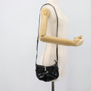 Salvatore Ferragamo Vala Shoulder Bag Patent Black Silver Auth ka5532A-22