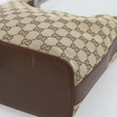 GUCCI GG Canvas Shoulder Bag Beige Silver 001 3814 Auth ka5533A-10