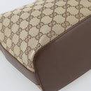 GUCCI GG Canvas Shoulder Bag Beige Silver 001 3814 Auth ka5533A-13