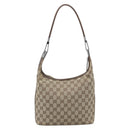 GUCCI GG Canvas Shoulder Bag Beige Silver 001 3814 Auth ka5533A-3