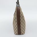 GUCCI GG Canvas Shoulder Bag Beige Silver 001 3814 Auth ka5533A-5