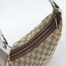 GUCCI GG Canvas Shoulder Bag Beige Silver 001 3814 Auth ka5533A-6
