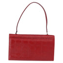 Salvatore Ferragamo Gancini Hand Bag Leather Red Silver Auth ka5534-3