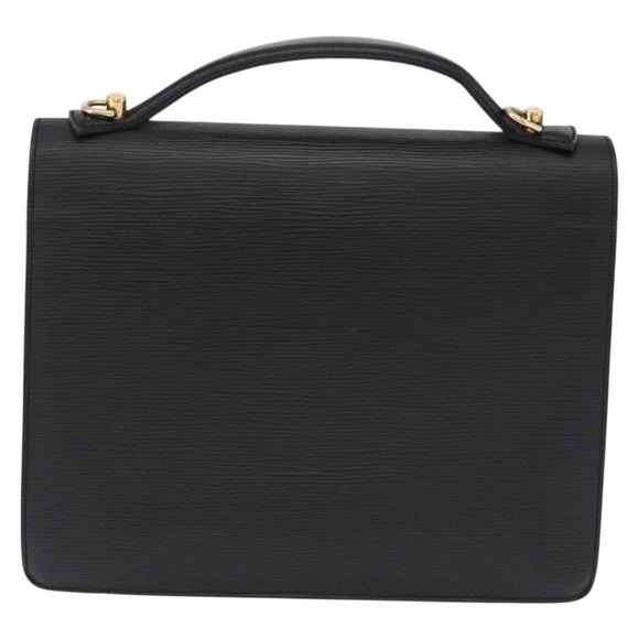 LOUIS VUITTON Epi Monceau 28 Hand Bag Black M52122 LV Auth ka5535