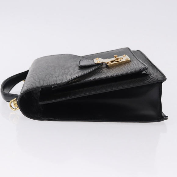 LOUIS VUITTON Epi Monceau 28 Hand Bag Black M52122 LV Auth ka5535