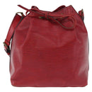 LOUIS VUITTON Epi Petit Noe Shoulder Bag Red M44107 LV Auth ka5541-2