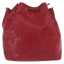 LOUIS VUITTON Epi Petit Noe Shoulder Bag Red M44107 LV Auth ka5541-3