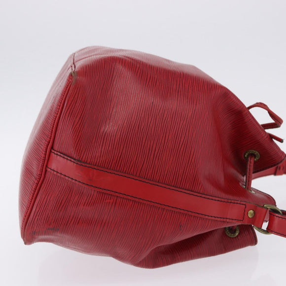 LOUIS VUITTON Epi Petit Noe Shoulder Bag Red M44107 LV Auth ka5541