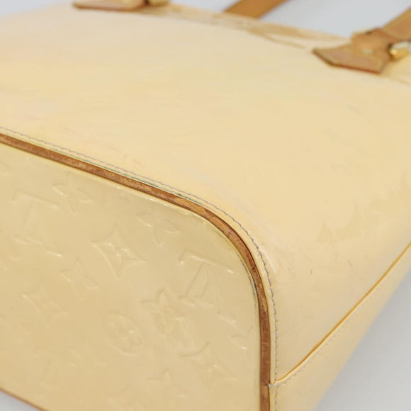 LOUIS VUITTON Monogram Vernis Houston Bag Marshmallow Pink M91302 LV Auth ka5542