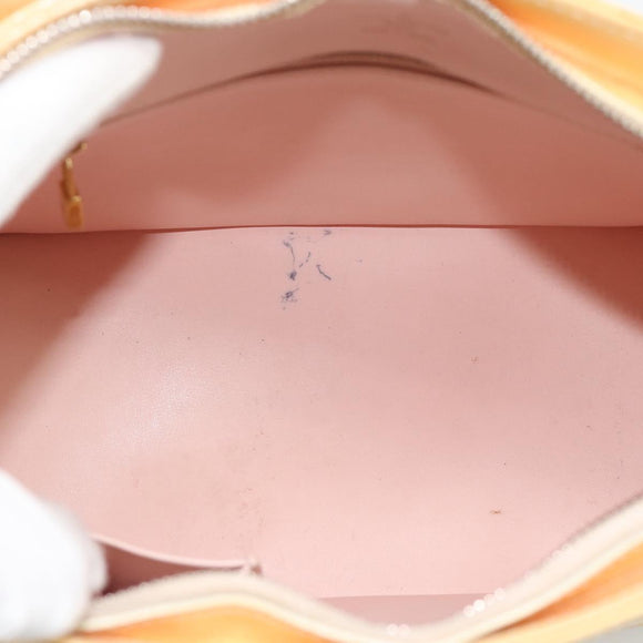 LOUIS VUITTON Monogram Vernis Houston Bag Marshmallow Pink M91302 LV Auth ka5542
