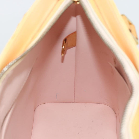 LOUIS VUITTON Monogram Vernis Houston Bag Marshmallow Pink M91302 LV Auth ka5542
