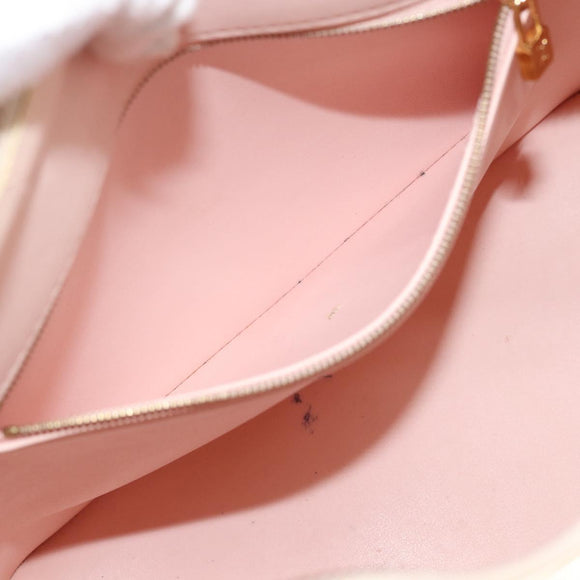 LOUIS VUITTON Monogram Vernis Houston Bag Marshmallow Pink M91302 LV Auth ka5542