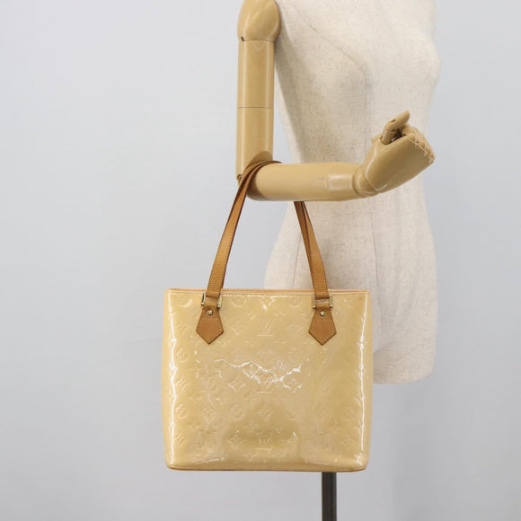 LOUIS VUITTON Monogram Vernis Houston Bag Marshmallow Pink M91302 LV Auth ka5542