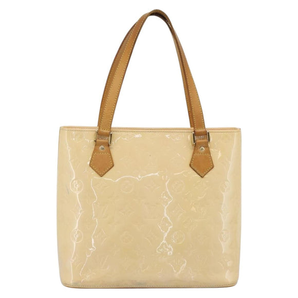 LOUIS VUITTON Monogram Vernis Houston Bag Marshmallow Pink M91302 LV Auth ka5542