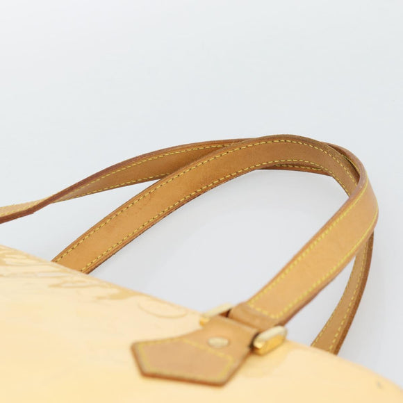 LOUIS VUITTON Monogram Vernis Houston Bag Marshmallow Pink M91302 LV Auth ka5542