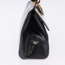 Christian Dior Shoulder Bag Patent Black Gold Tone Auth ka5543-5