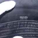PRADA Shoulder Bag Saffiano leather Black Silver Auth ka5546A-19