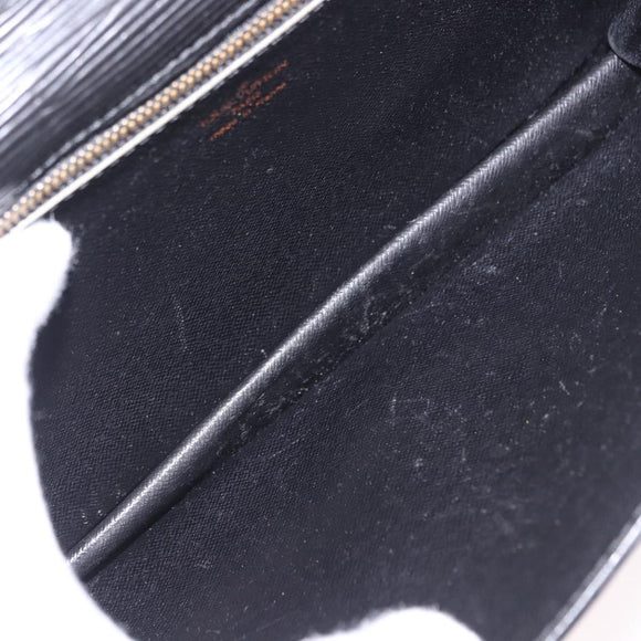 LOUIS VUITTON Epi Sellier Dragonne Clutch Bag Black M52612 LV Auth ka5547