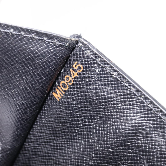 LOUIS VUITTON Epi Sellier Dragonne Clutch Bag Black M52612 LV Auth ka5547