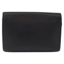 LOUIS VUITTON Epi Sellier Dragonne Clutch Bag Black M52612 LV Auth ka5547-2